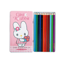 吉妮兔12色彩色鉛筆(馬口鐵盒)