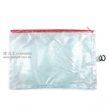 單拉鍊PVC文具袋 (38.5*26cm)