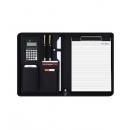 多功能活頁皮革拉鍊文件收納包